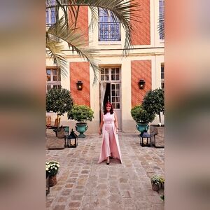 Kay Unger Blush Pink Jumpsuit